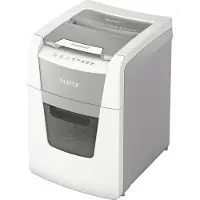 Leitz IQ Autofeed Small Office 100 P5 Papierversnipperaar 100 vellen Micro cut 2 x 15 mm P-5 34 l Ook geschikt voor Paperclips, Nietjes, Creditcards