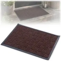 Kadax Ingangsdeurmat, rubber, extern, voor schoenen, met rubber bekleed 60x40