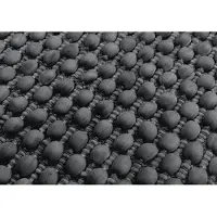 Zohome Badmat Mauro - Classic Anthracite - Badkamermat - Bidetmat - Badmat Antislip - 40% Katoen 60% Polyester - 60x60 cm