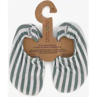 SLIPSTOP Greenbay Stripe kinder schoenen groen wit maat 21/23