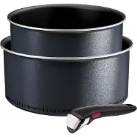 Tefal Ingenio So'Light L7239003 Set van 2 steelpannen 18/20 cm + afneembare handgreep - Inductie