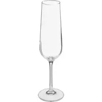 Secret De Gourmet Champagneglazen set Lena - doosje 6x stuks - chique transparant glas - 20 CL - Champagneglazen