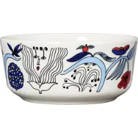 Arabia Puutarhurit schaal Ø13 cm Blauw-wit-rood