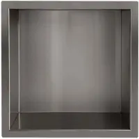 Wiesbaden Inbouwnis Novi 30x30x10cm Gunmetal