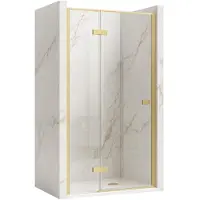 REA Douchedeuren Atlas 80 Brush Gold Rechtsaf