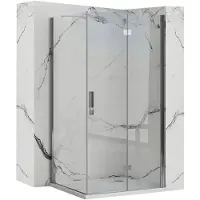 REA Douchecabine Molier Chrom, afmetingen 100x90