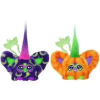 Furby Furblets Trick-Ee en Boo-Kin, herfsteditie, duopack elektronische miniknuffeldieren voor meisjes en jongens van 6+