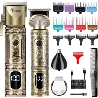Hatteker Multistyler 5-in-1 - Haardroger, Föhnborstel & Krultang - Complete Styling Set voor Krullen en Steil Haar - 110.000 RPM, Opvouwbare, Ionentechnologie