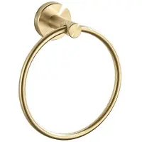 REA Ring 6610 Modern - Handdoekhouder - Geborsteld Goud - 6,5X15,5X18Cm