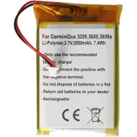 123accu Garmin iQue 3200 - Accu - 2000mAh extended