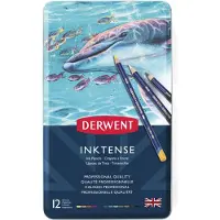 Derwent Metallic Box Inktense Pencil 12 Units Veelkleurig Kinderen