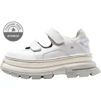 Art Dames Core 2 leren schoenen wit (38), Eco-leer, 3 tot 5 cm, Klittenband, Casual 116441170003_017