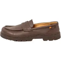 El naturalista Leren mocassins N5239 Nomada bruin (41), Leer, Plat, Geen, Casual 2523912ZJ005_012