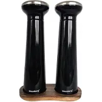 Klausberg 7705 - Peper en zout molen - zwart - glans - 23.8 cm