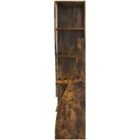 vidaXL Hoekkast 32x32x140cm Bewerkt hout Rook Eiken