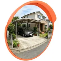 Super Merchant Buiten Convex Verkeersspiegel Oranje Ø30 cm Polycarbonaat
