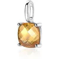 Zinzi Zilveren Hanger met Gele Zirkonia ZIH2073G