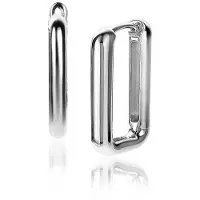 Zinzi zilveren luxe oorringen 15x2mm ovale vorm ZIO2221