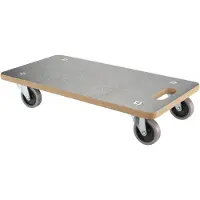 BS Rollen Transportroller | wiel-d. 100 mm 500 kg | L600 mm B350 mm | kunststof met antisliplaag | 1 stuk - A.-ROLLER.300