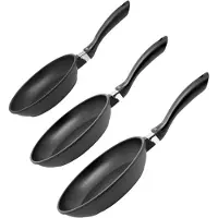 Elo Set van 3 pannen 20 cm 24 cm en 28 cm zonder PFAS Elo Alucast