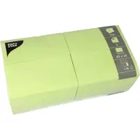 Papstar 250 Servetten 3-laags 1/8 vouw 33 cm x 33 cm lime