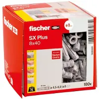 Fischer SX Plus uitzetankers - Ø 8 x 40 mm - Doos van 100 stuks - 568008