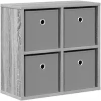 vidaXL Dressoir Grijs Sonoma 49,5 x 22 x 47 cm