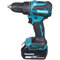 Makita DHP490WVX7 18V 2x2Ah klopboormachine met accessoirekoffer 70 stuks