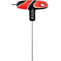 YATO Zeskant sleutel met handvat - - YT-05574 - 4 mm - T-handvat - Ergonomisch