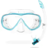 Cressi Estrella Vip Snorkeling Set Transparant,Blauw