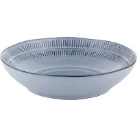 Florina Amandel Diep Bord Blauw 20 cm - Steengoed