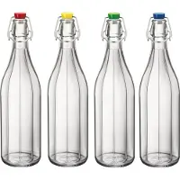 Bormioli Rocco Glazen Fles 1L met Beugel - Decoratief & Functioneel