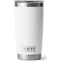 Yeti Rambler Tumbler Cup 20oz Mag Slider Lid, White, thermosbeker met deksel, 591 ml
