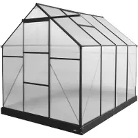 Axi Simon Tuinkas Polycarbonaat - Zwart 250x190x207cm