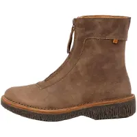 El naturalista Dames Leren enkellaarsjes N5581 beige (39), Leer, Plat, Ritssluiting, Casual 255813LY0005_020