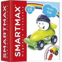 Smartmax My First Car - Magnetische Raceauto Bouwen - Kleurrijke Voertuigset - Educatief Speelgoed voor Peuters - Vanaf 1 Jaar
