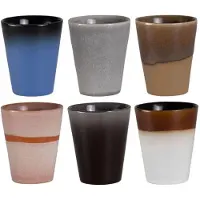 Svenska Living Koffiemok Earth 310ml Per 6 Stuks Multi multi Aardewerk Beker