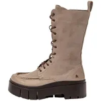 Art Dames Leren laarzen 1768 Leeds grijs (37), Leer, 3 tot 5 cm, Ritssluiting, Casual 1176812EW003_039