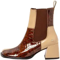 Art Dames Leren enkellaarsjes 1707 veelkleurig (41), Leer, 3 tot 5 cm, Geen, Casual 1170711F6003_0MU
