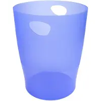 Exacompta 45310D Prullenbak ECOBIN, 15 liter, ijsblauw