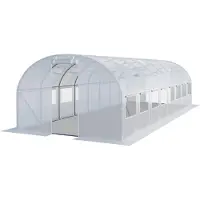 TOOLPORT Tunnelkas 4x8 m, PE-folie, wit