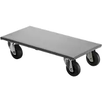 BS Rollen Transportroller | wiel-d. 100 mm 250 kg | L600 mm B350 mm | volledig van rubber met antisliplaag | 1 stuk - A.-ROLLER.400