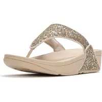 Original Brands lulu Multi-Tonal Glitter Teenslippers | Maat 42 Dames Zilver