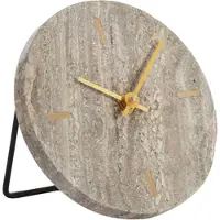 Light & Living Klok Ø15 cm JENAY bruin travertin (Bruin)