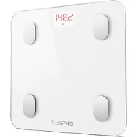 Renpho Elis 1S Smart Body Scale - Slimme weegschaal - 13 lichaamsmetingen – Bluetooth & app – Baby Mode & Athlete Mode – Onbeperkt aantal gebruikers