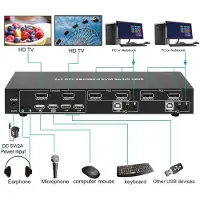 Microconnect Displayport & USB 2 naar 1 weg (DisplayPort), Videokabel