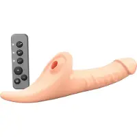 Strap-On-Me - Multi Orgasm Realistische Dildo - Strapless Strap-on met Flapper Technologie - Lichte Huidskleur