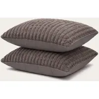 HappyBed Kussenslopen Anthracite 80x80 cm - Kussensloop set 2 stuks - 100% Microvezel - Ultieme slaapcomfort