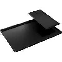 INF Siliconen Koffiemachine Barmat Koffieboon Dikke Pad 61x40.5x1.1cm - 600g Black