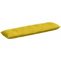vidaXL Rugkussen Geel 180 x 50 cm Corduroy stof